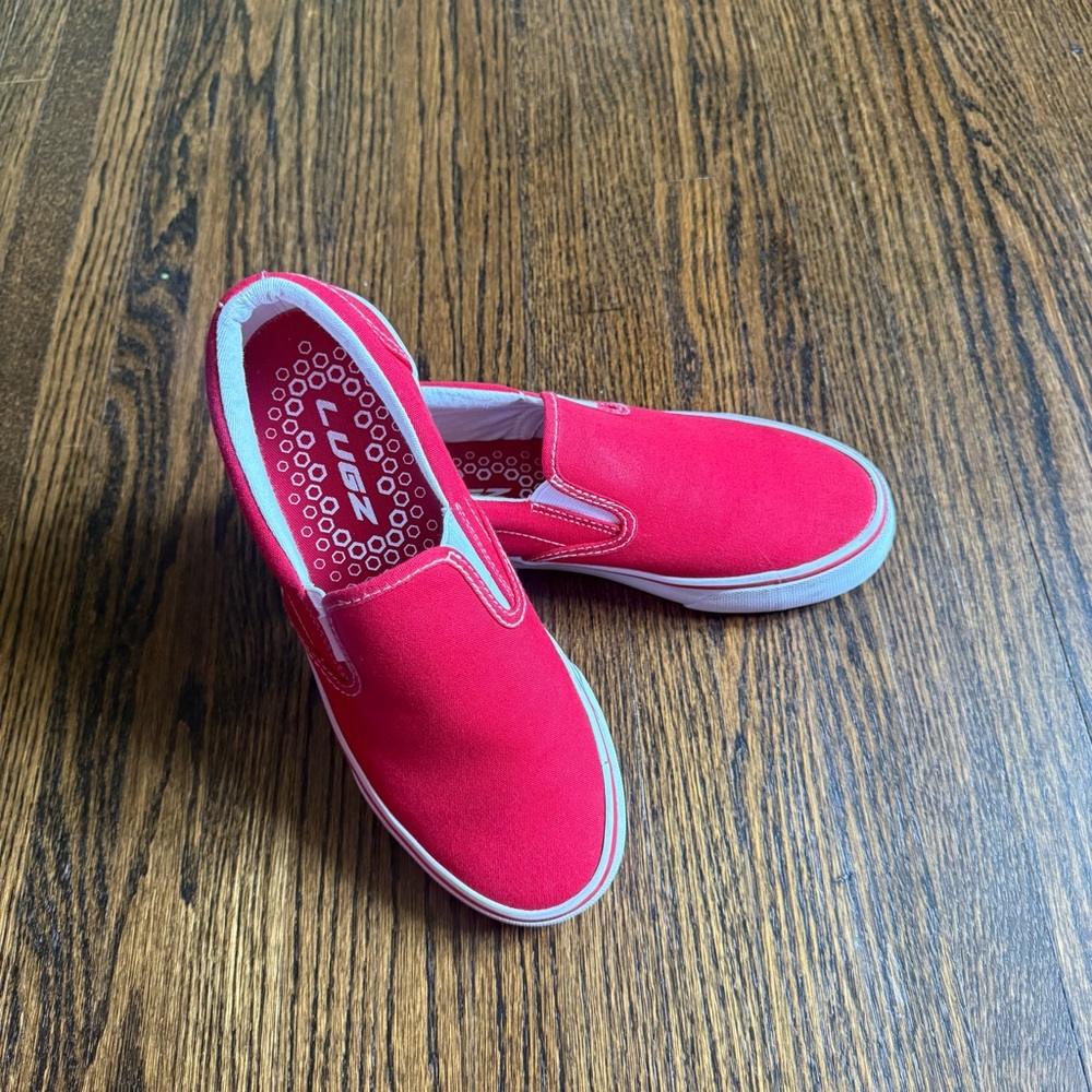 Red Canvas Slip-On sneakers